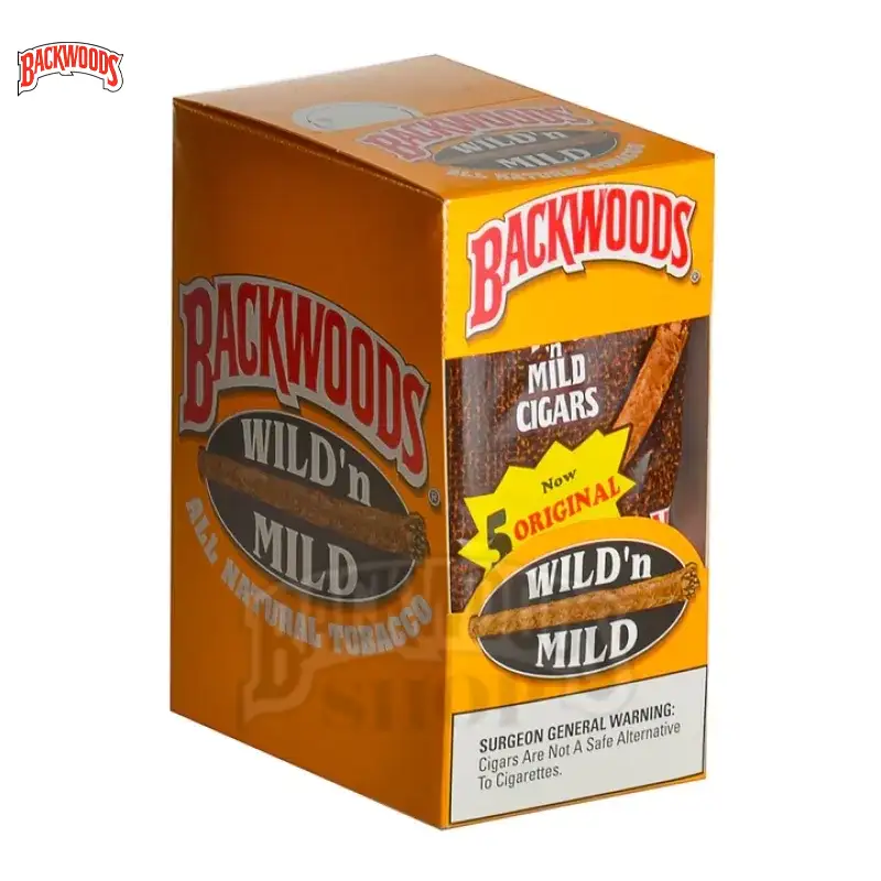 BACKWOODS WILD & MILD ORIGINAL CIGARS 8 PACKS OF 5