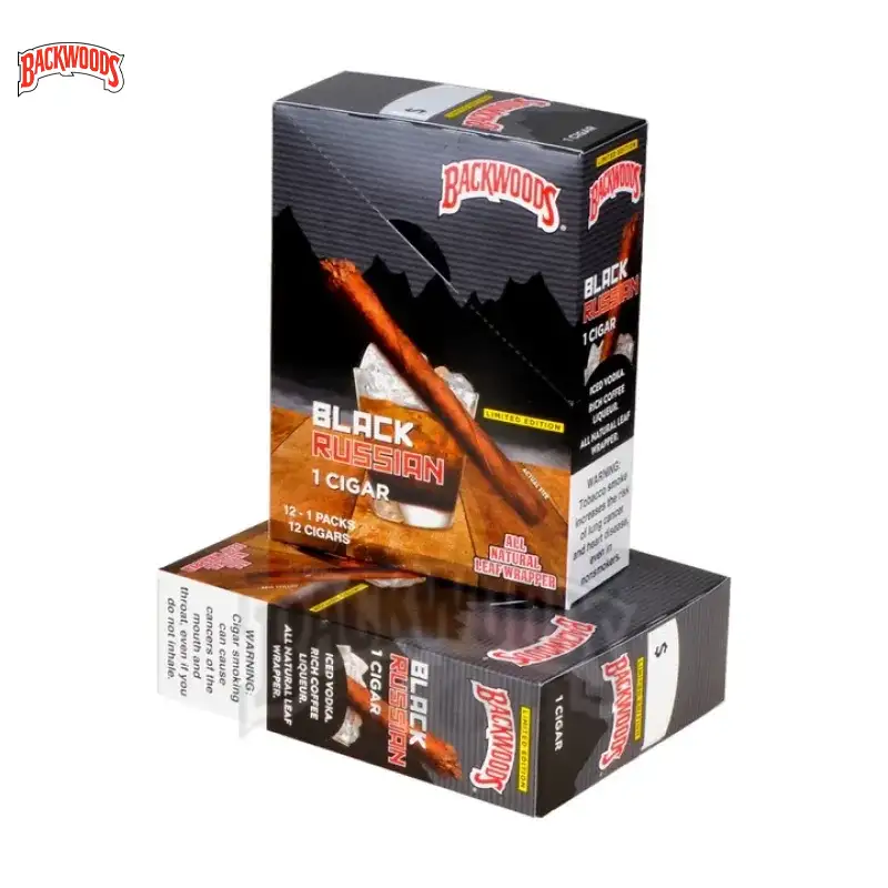 BACKWOODS BLACK RUSSIAN CIGARS SINGLE PACK OF 24